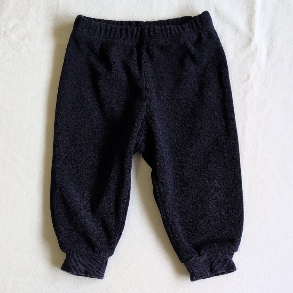 george basic cozy fleece joggers navy blue 6-12 months baby